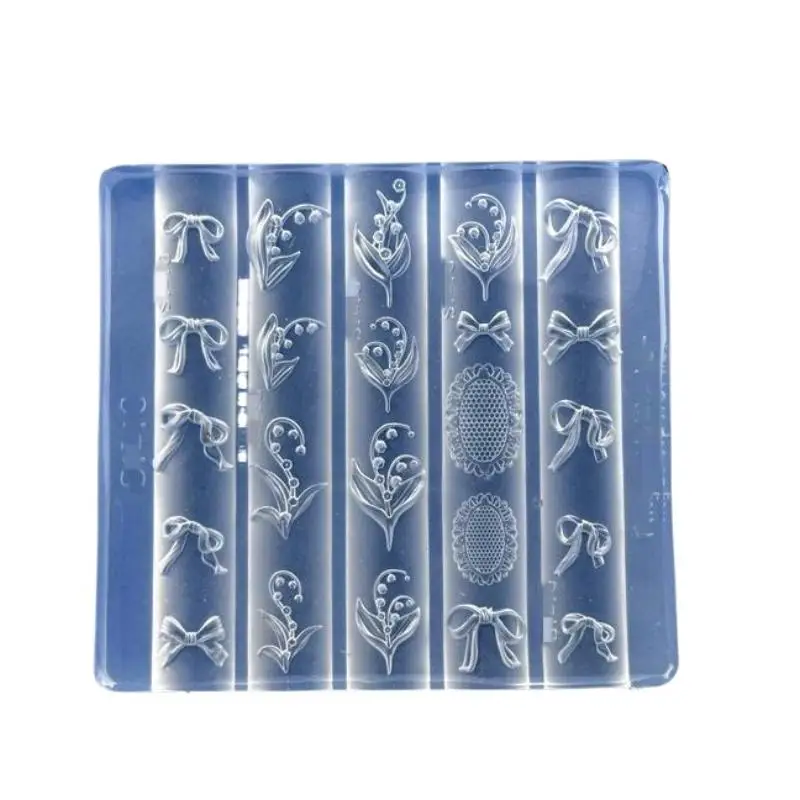 3D-Nagel-Silikonform für Nagelkunst, Lilienblüten-, Blütenblatt- und Schleifenformen, Nagelkunst-Druckschablonen, DIY-Maniküre-Werkzeuge – Detail 5
