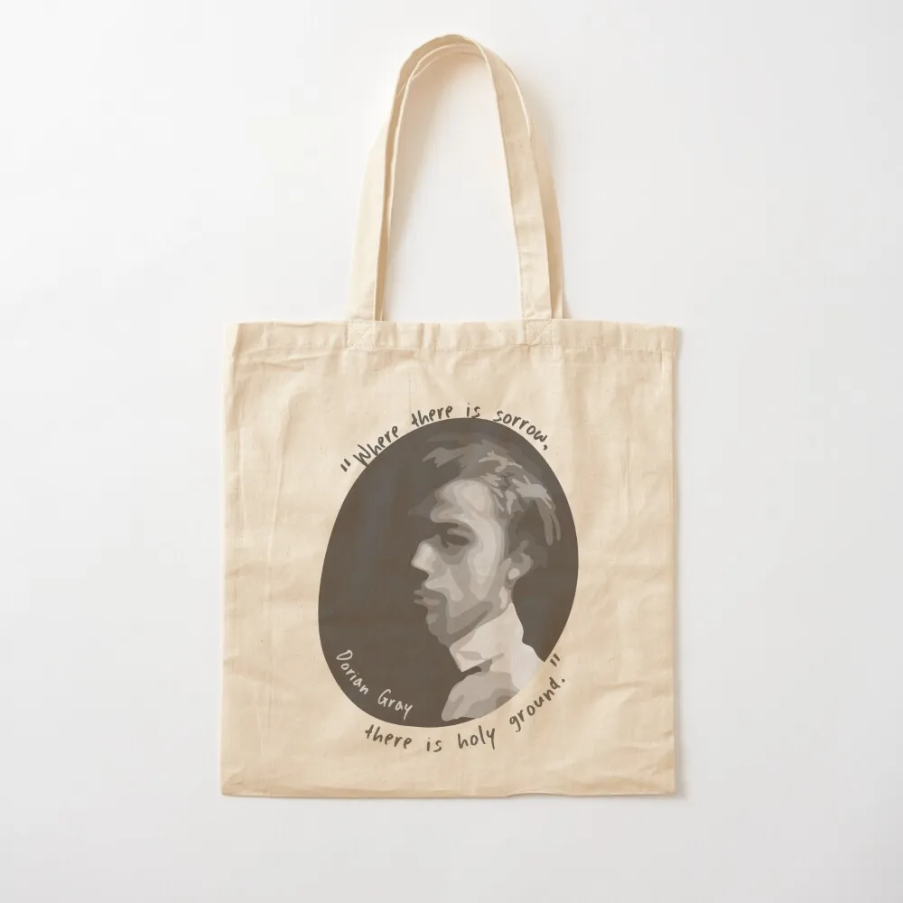 Dorian Gray Portrait and Quote Tote Bag eco pack reusable grocery bags Canvas Tote Bag