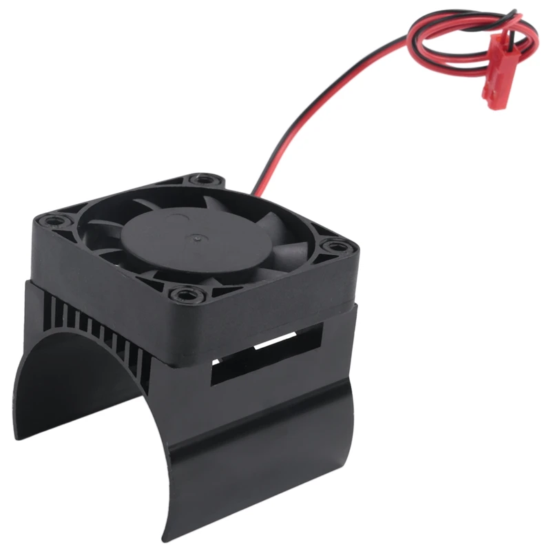 42mm Motor Cooling Fan Heat Sink for 1/10 E- E- Summit 1/8 Kraton Talion RC Car,Black [wvrae34]