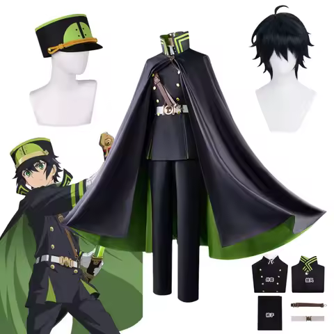 Yuichiro Hyakuya Cosplay Anime Seraph of the end Costume Wig Halloween Clothes