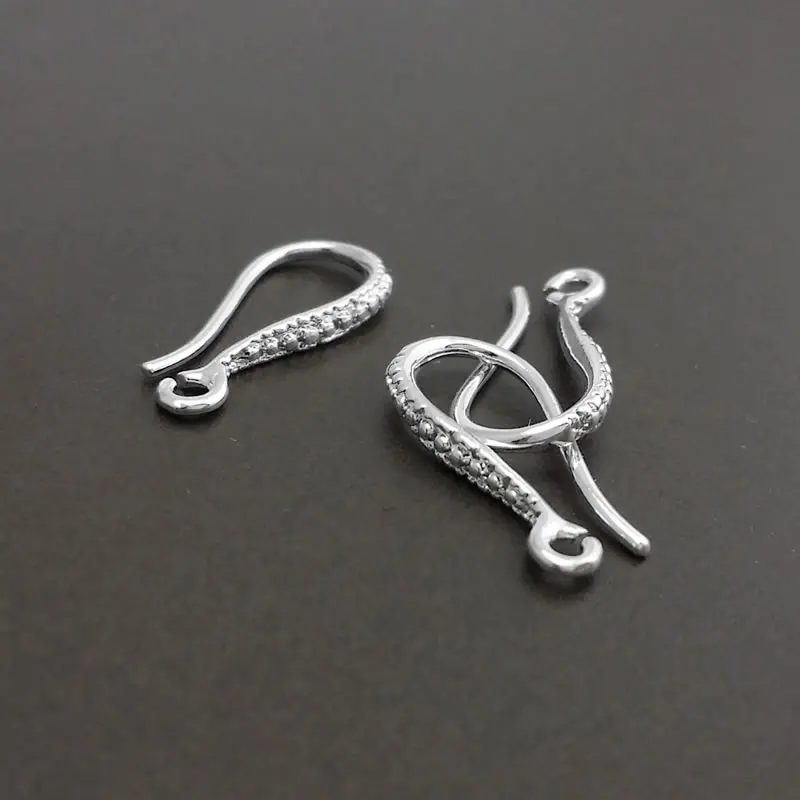 20PCS 16x7MM Gold Color Imitation Rhodium Color Silver Color Brass Earring Hooks Diy Jewelry Findings Earrings Accessories
