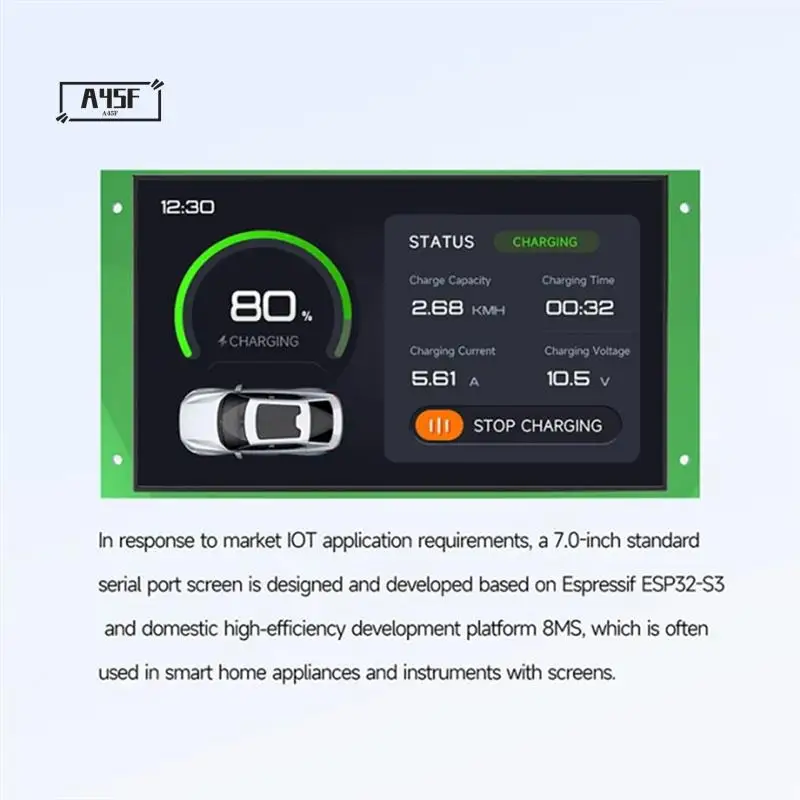 

A45F-ESP32 Development Boad 7-дюймовый емкостный сенсорный дисплей 800X480 ESP32-S3R8 MCU Дополнительный аудио RS485 для умного дома