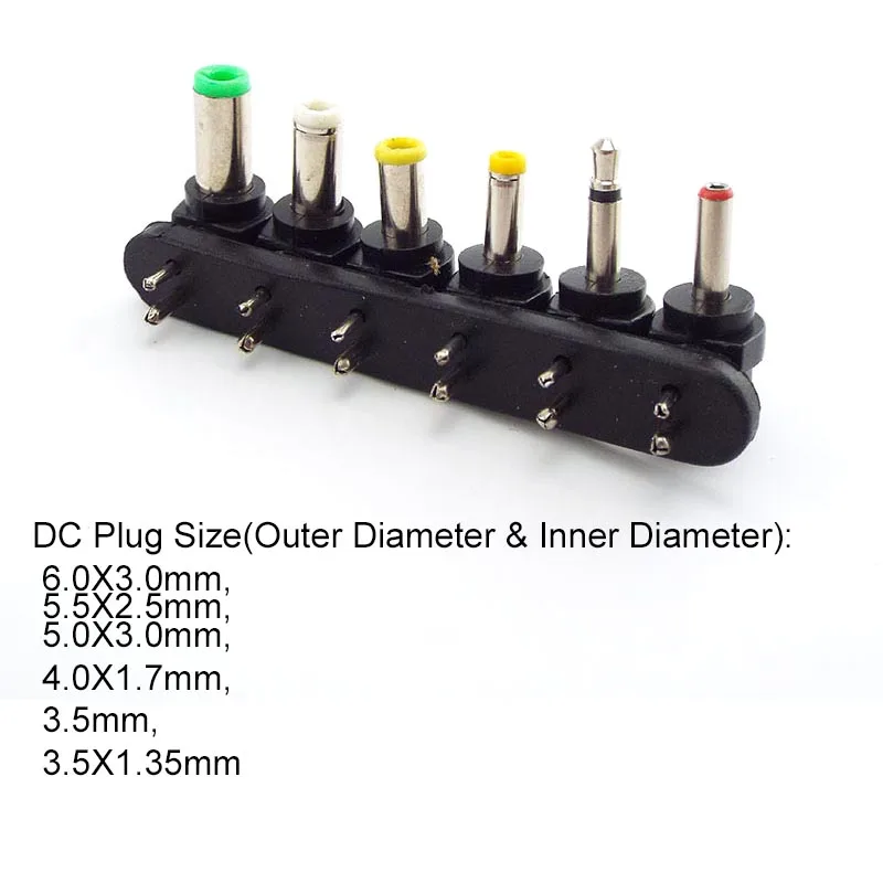 universal adjustable AC DC 3v 5v 6v 7.5v 9v 12V Power Charger supply Adapter Travel plug Converter DC 6.0 5.5x2.5mm 4.0 3.5mm