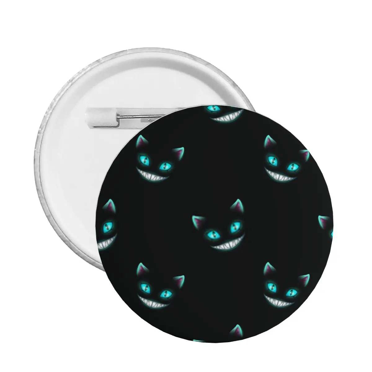 Алиса в стране чудес, пуговицы сзади для одежды, настраиваемые значки Чеширского кота, броши, булавка