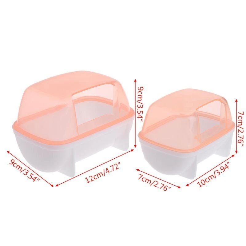  Hamster Sauna Sand Bath Room Bathing Bathroom Toilet Plastic Color Random Small Animal Rabbit Chinchilla Toilet Cleaning