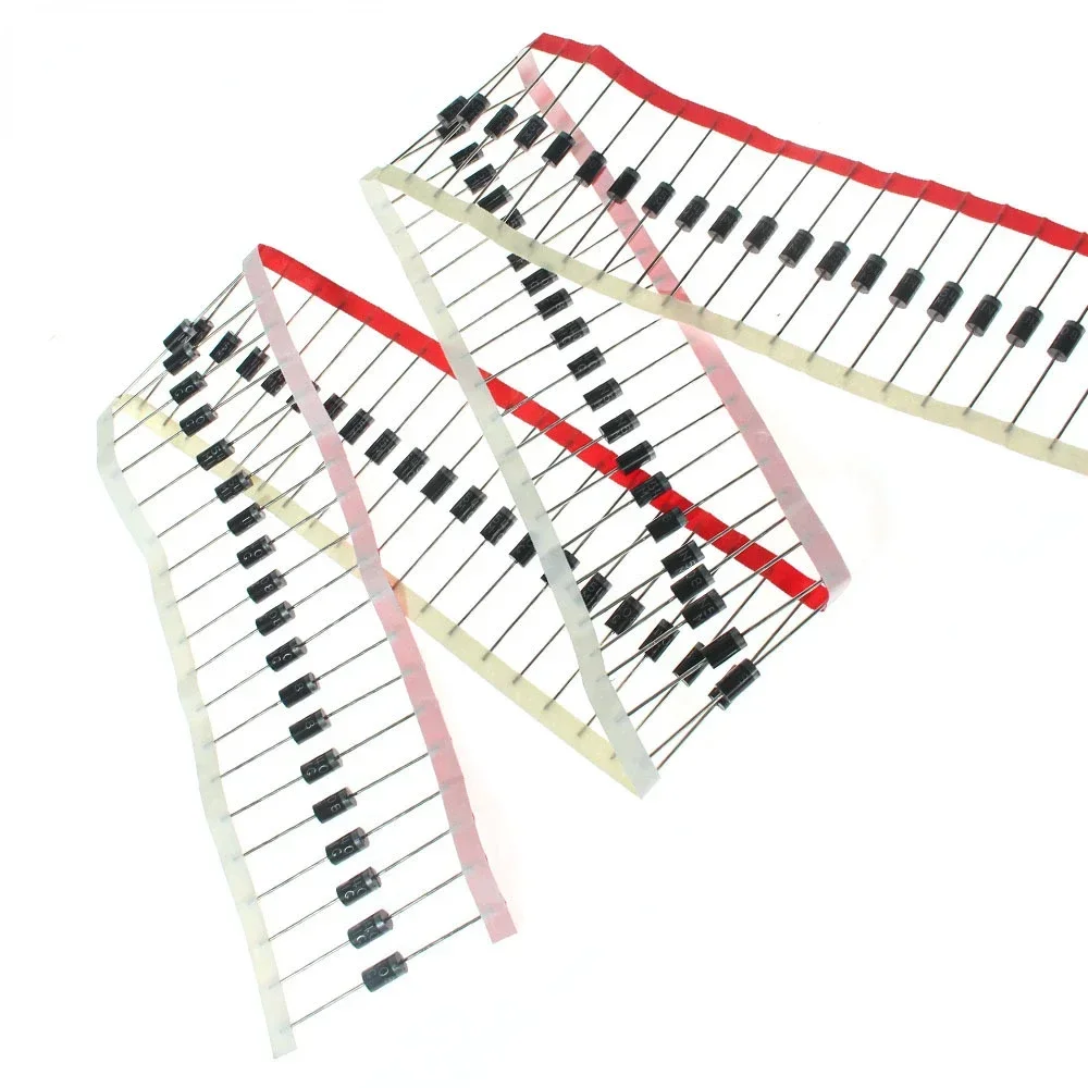50/100pcs  DO-41 1N4007/ 1N5817 Rectifier Diodes DIP Schottky Diodes 1A 20V/1000V