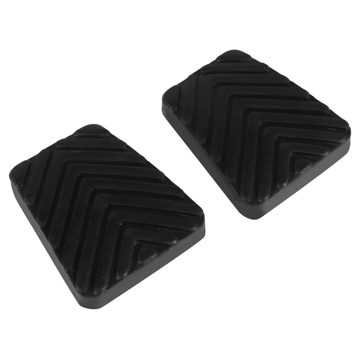 2PCS Black Rubber Brake Clutch Pedal Pad for