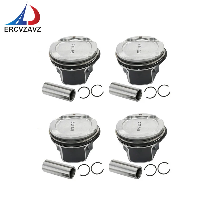 

4pc B46B20 Pistons rings kit 10.2:1 for BMW 125i 230i 330i 530i X1 X2 X3 X4 Mini Cooper F54 F56 F57 F60 G20 2.0L B48B20B B46 B48