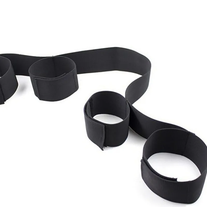 Sex Restraint Handcuffs Bdsm​ Vibrators Wrist To Ankle Cuffs Open Leg Hand Toys  Adult SM Bondage  Slave Tools Bondage For Coup