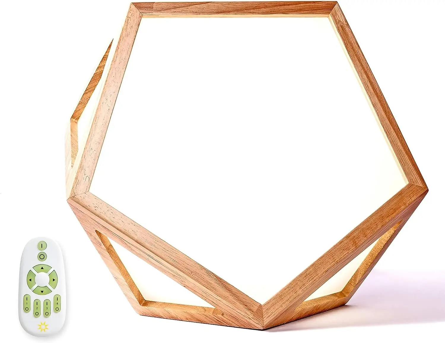 

Лампа для светотерапии полного спектра, 10 000 люкс, без УФ-излучения, регулируемая лампа с имитацией солнечного света для создания ощущения дневного света - из массива дерева