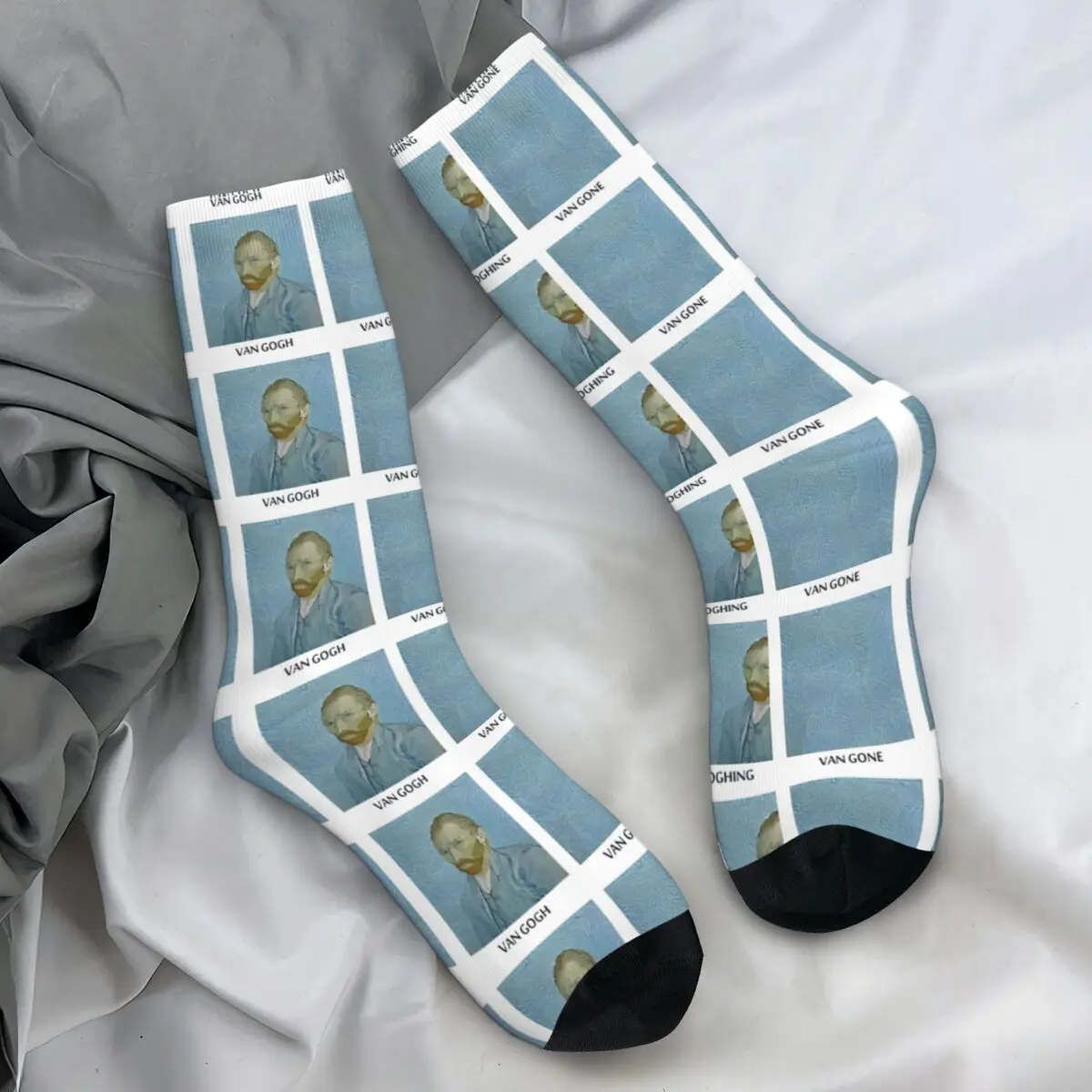 Van Gogh Its Vincent Stockings Graphic Modern Socks Winter Non Skid Socks Unisex Men Cycling Medium Soft Socks