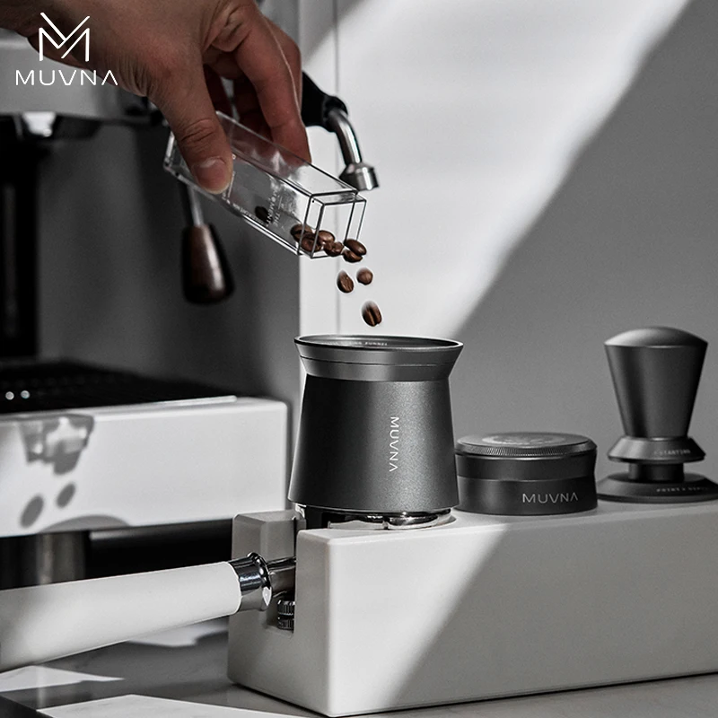 

MUVNA Espresso Dosing Cup, Compatible With 58mm Portafilter Filters, Espresso Accessories, New Gyro Shape Coffee Dosing Cup