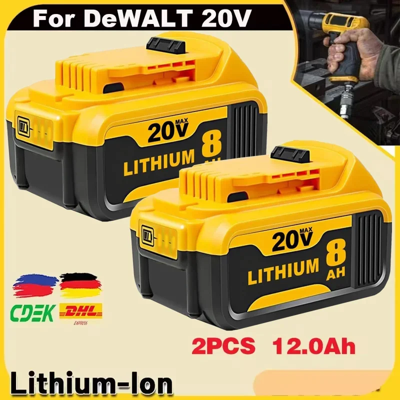 

New 100% Original 12000mAh 20V for Dewalt Power Tool Battery DCB206 20V 18.0Ah Battery DCB206 20V Battery DCB205 DCB204-2 DCB200