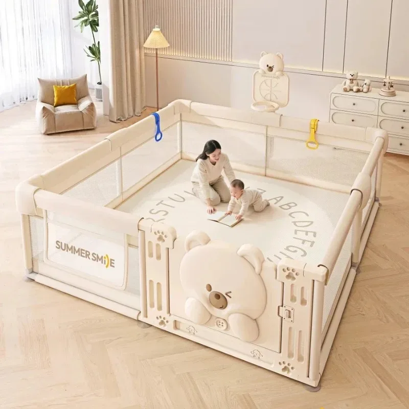 Adjustable Expandable Indoor Outdoor Safety Gate Fence Baby Playpen Baby Playpen Play Yard Toddler Non Toxic Easy Assembly