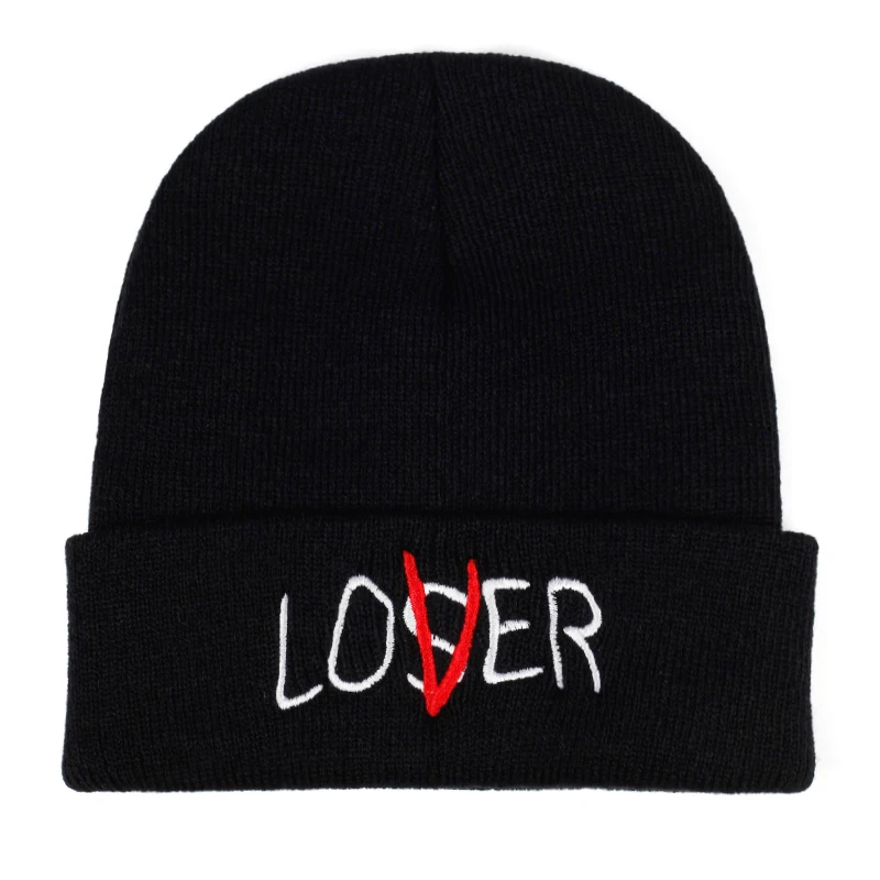 Loser embroidery Winter Hat For Men Skullies Beanies Women Fashion Warm Cap Unisex Elasticity Knit Hats