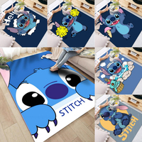 MINISO Blue Stitch Large Carpet for Living Room Decor Sofa Soft Rugs Bedroom Bedside Rug Study Desk Chair Mat Kid's Play Mat
