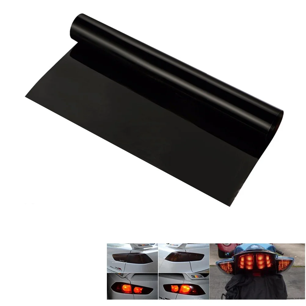فيلم تغيير لون المصباح الأمامي شفاف 90% نفاذية الضوء مقاوم للماء مقاومة للخدش سهلة إزالة ملصق السيارة عدسة السيارات