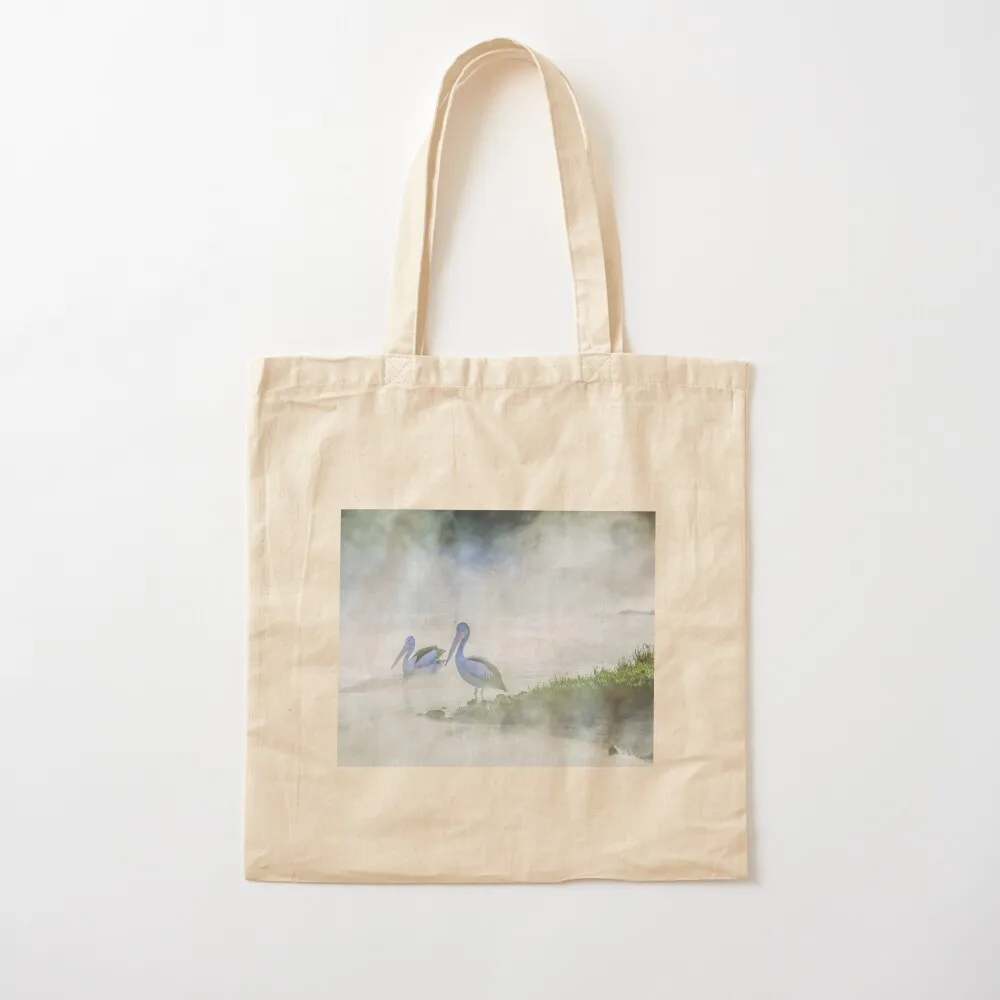 

Pelicans in the Fog Tote Bag Canvas bag shoulder bags Tote