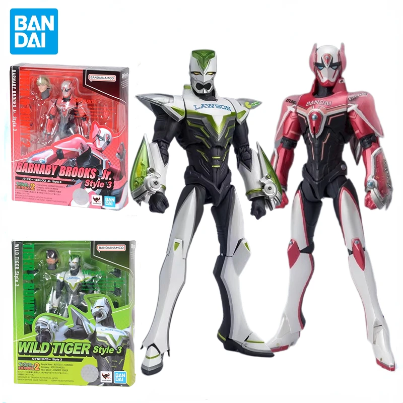 In Stock Original Bandai S.H.Figuarts SHF TIGER & BUNNY BARNABY BROOKS Jr. WILD TIGER Style 3 Anime Action Figure Toy Doll Gifts