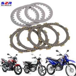 For YBR125 YBR XTZ 125 YBR125Z XTZ125 SP125 JIM125-3 JIM125-2 Motorcycle Clutch Friction Disk Plates Kit 5VL-E6321-10 / 00