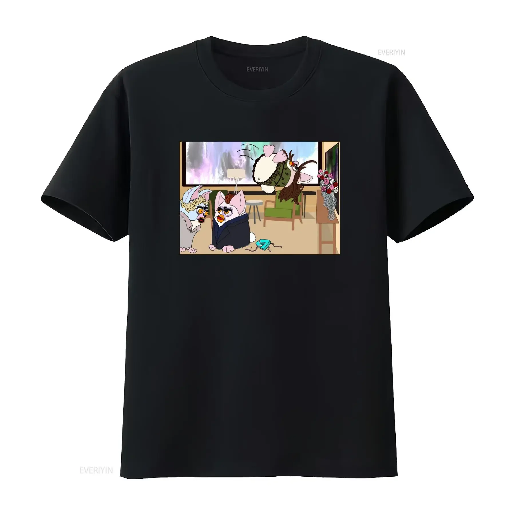 Twilight Furby Paper Cut Bella Swan Birthday New Moon Jasper Attacks Edward Cullen Throws T Shirt vintage Washed