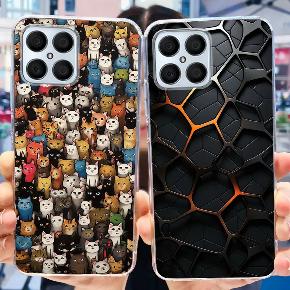 For Honor X8 Case HonorX8 4G TFY-LX1 TFY-LX2 TFY-LX3 Fashion Cool Pattern Soft Silicone TPU Phone Cases