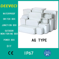 AG Type Waterproof DIY Housing Instrument Case ABS Plastic Project Box Storage Case Enclosure Boxes Electronic Supplies
