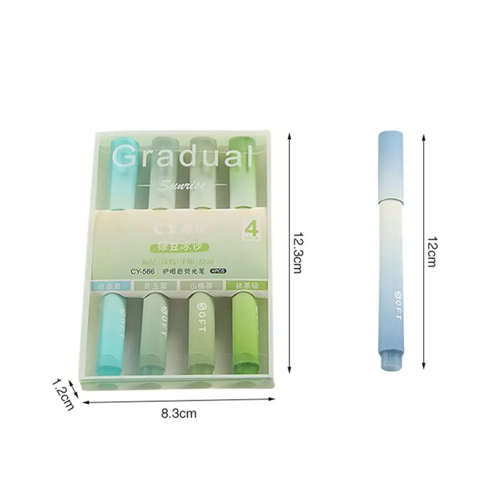 Good-looking Creative Stationery Writing Tools Drawing Key Points Markers Color Pen Highlighter Pen Set Eye Care