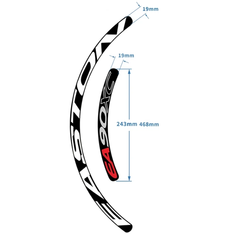 EA90XC rad set aufkleber bike 26 / 27.5/29 zoll räder mountainbike felge aufkleber fahrrad aufkleber felgen reflektierende aufkleber