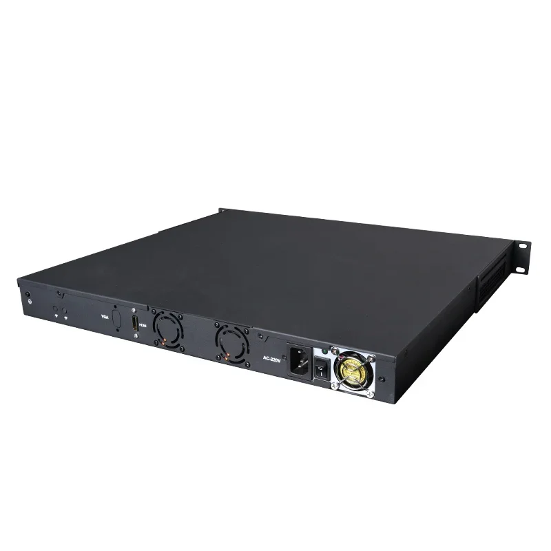 Industrial 1U Chassis Firewall Mini Pc  LGA1700 Alder Lake Cpu 12th Gen 6*lan Ports for 4*SFP 10G  H610/H670 Chipset  Mini Pc