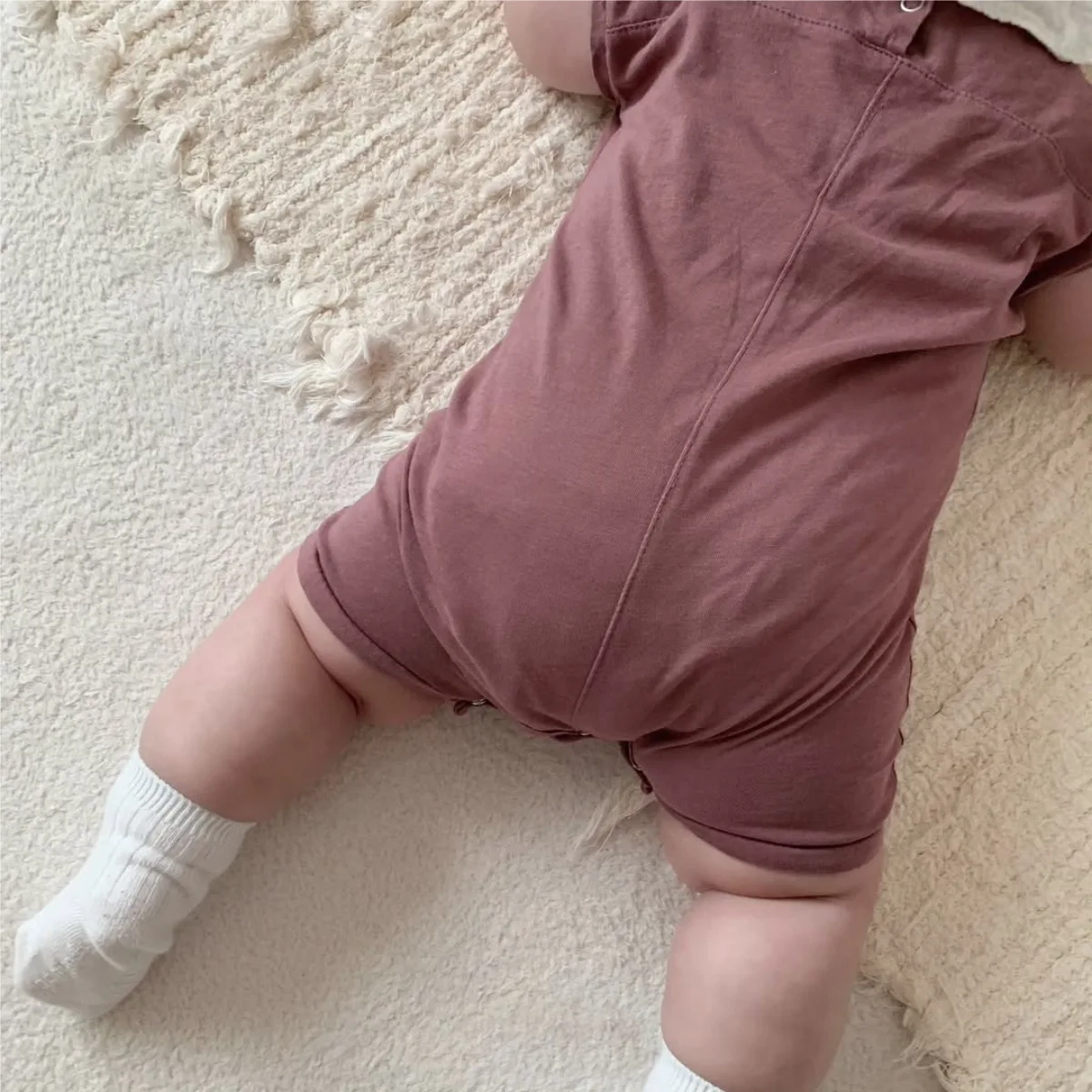 Barboteuse à manches courtes pour bébé de 0 à 24 mois, combinaison en coton fin, confortable et Simple, couleur unie, pyjama pour nouveau-né, nouvelle collection été 2025