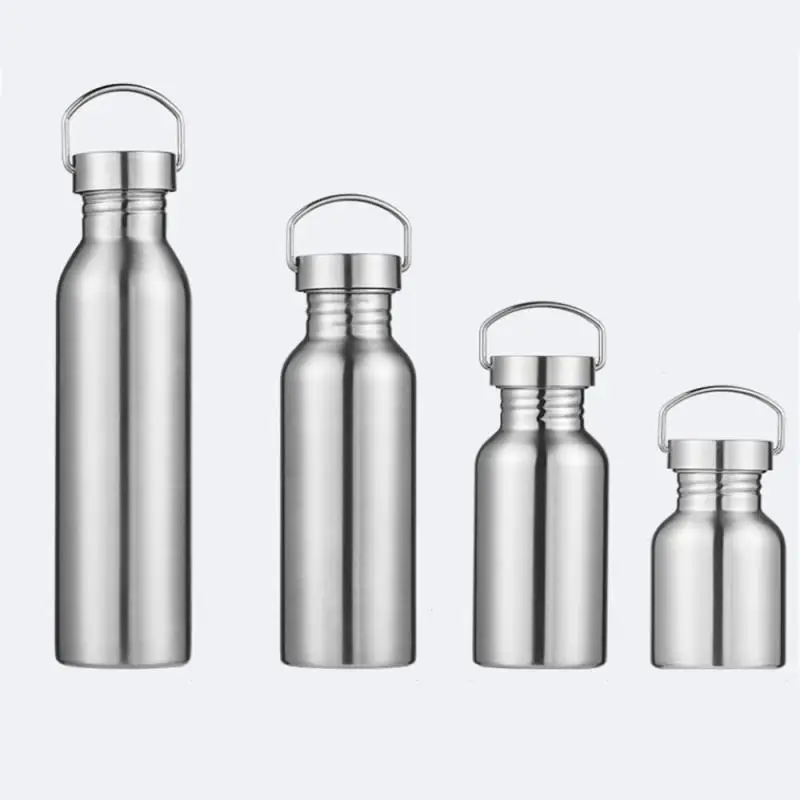 Stainless Steel Water Bottle Outdoor Sports Cycling Water Bottles Steel Water Bottles Wide Mouth Metal Bottles For Cold Drink