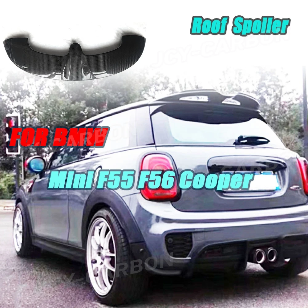 

JCYECF Carbon Fiber Rear Roof Spoiler Wing Tail Trunk Boot Lip Wing Car Styling For BMW Mini F55 F56 Cooper 2014-2016 Bodykits