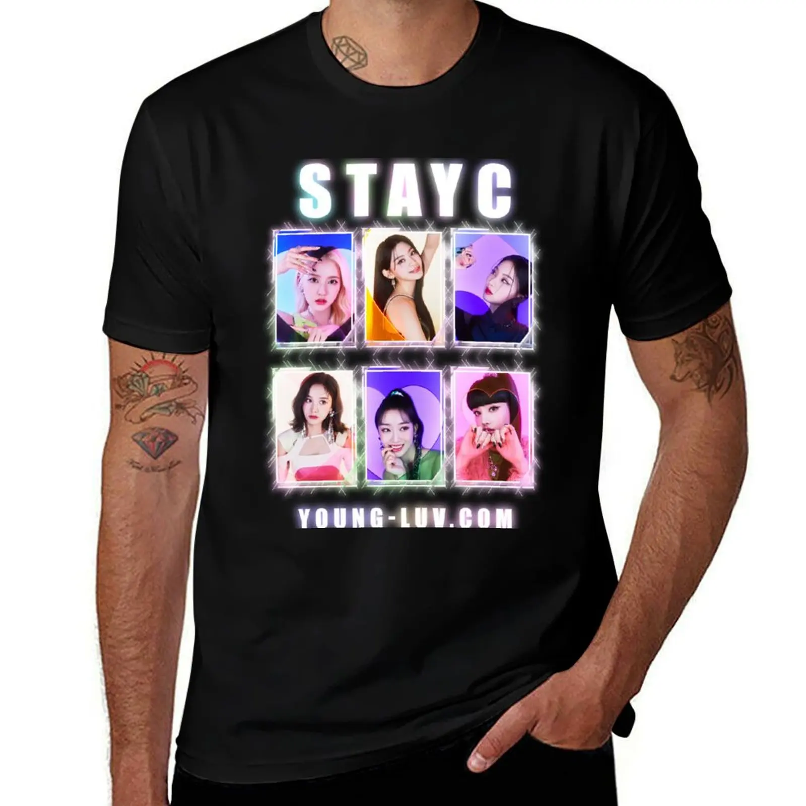 

STAYC man T-Shirt t man shirts 100% shirts cotton anime oversize cotton t t shirts
