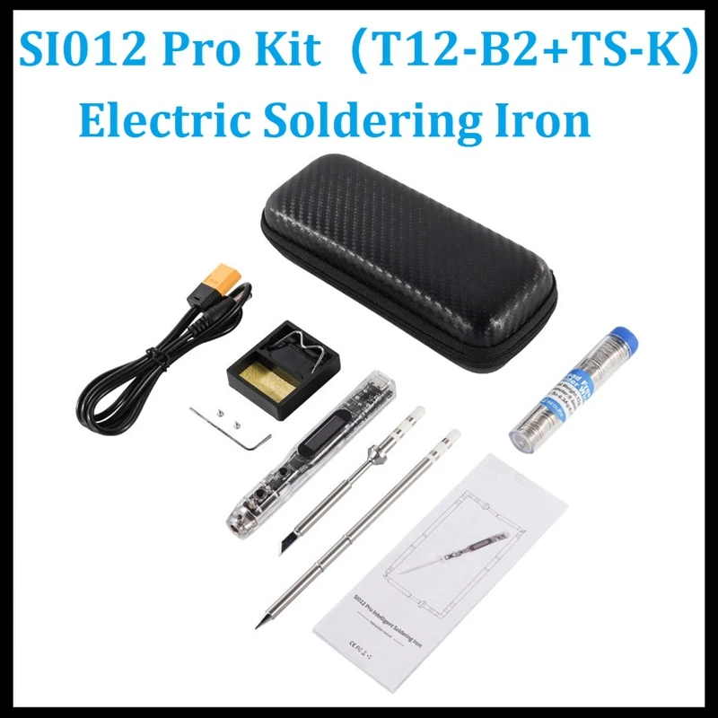 

Electric Soldering Iron Portable OLED Digital Display Adjustable Temp Iron Built-In Buzzer