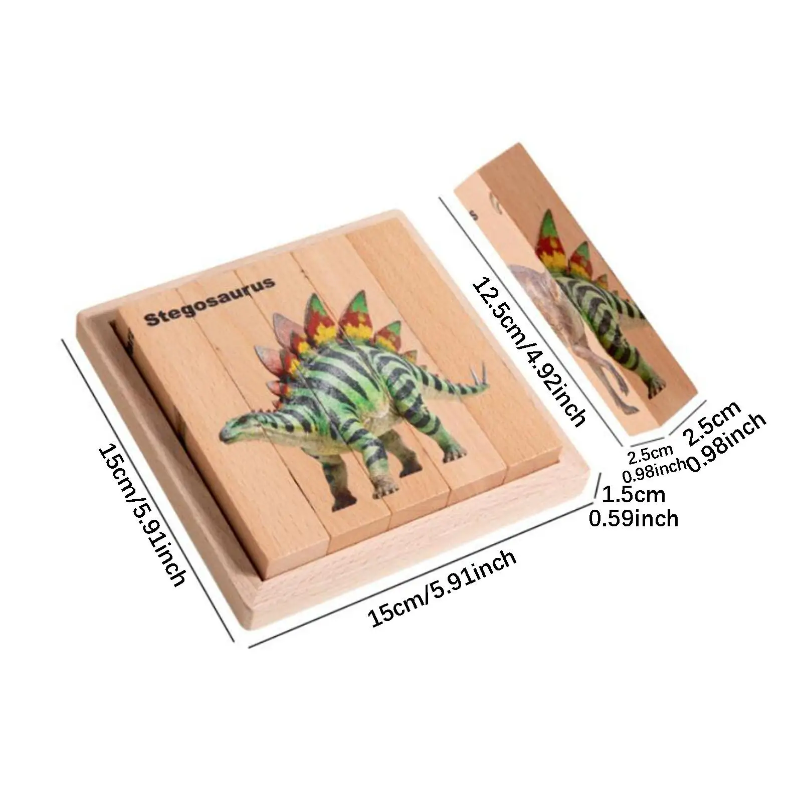 

Wooden Puzzle for Kids Compact Teaching Aids ,Practical Skill Education Toy ,Preschool Learning Activities, for Boys Girls 2-4