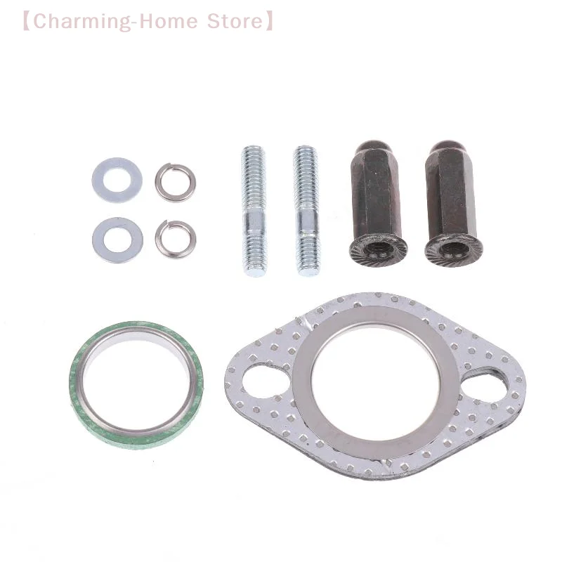 

【M】10Pcs/set Exhaust Bolt Gasket Metal Stud Nut Kit Fit For GY6 50-150cc Scooters ATVs Go Karts Moped Quad Parts