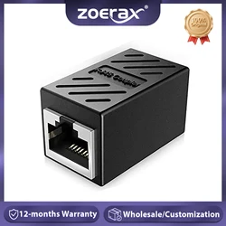 ZoeRax 2PCS RJ45 Coupler Ethernet Extender 1000Mbps, Cat6A Cat6 Cat5e Ethernet Cable Extender Ethernet Adapter LAN Connector