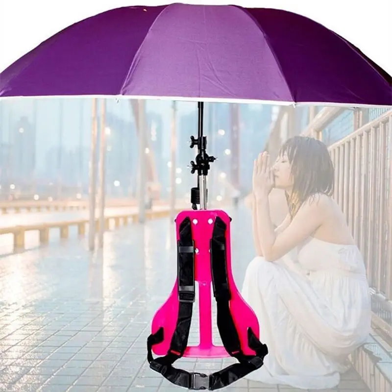 Wearable Self Umbrella Sun Rain Blocker Fishing Outdoor Use Running Jogging Get Shade and Avoid UV Sunburn