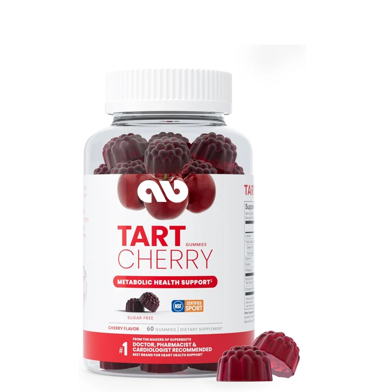 

Tart Cherry Gummies - Uric Acid, Immunity, Metabolic Health Support -60 Sugar Free Vegetarian Gummies