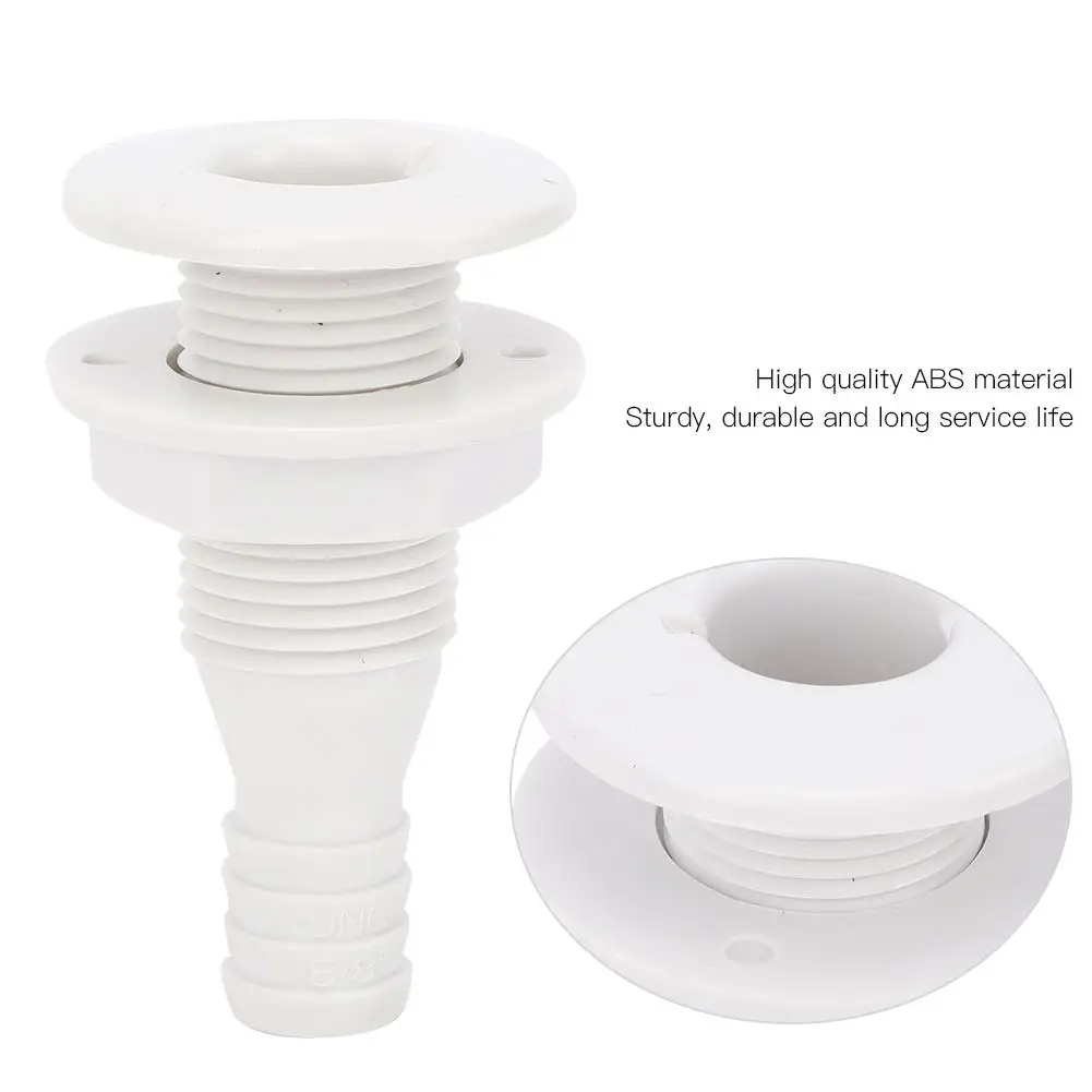 بلاستيك ABS   جسم قارب متين وخفيف الوزن     يخت سفلي     ملحق فتحة تهوية استنزاف الآسن 5/8 بوصة