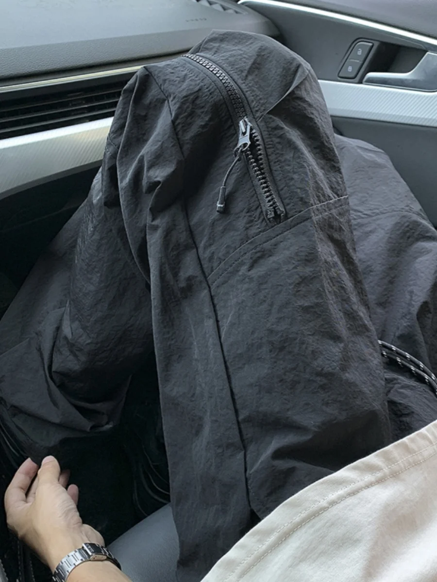 

Summer Thin Pure Color American Functional Windbreaker Pants Men Qui Dry Workwear Outdoor Nylon Waterproof Sports Climbing ...