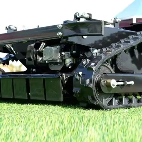 

Customized remote controlled multifunctional robot tracked lawn mower with a cutting width of 500mm for lawn mowin