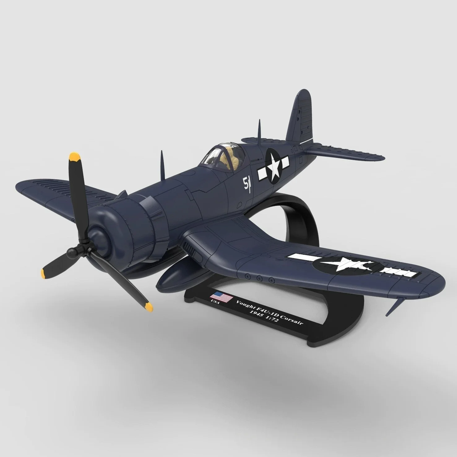 

Масштабная модель военного самолета F-4U Pirate (1:72) для сборки, коллекционная авиационная игрушка, подарок