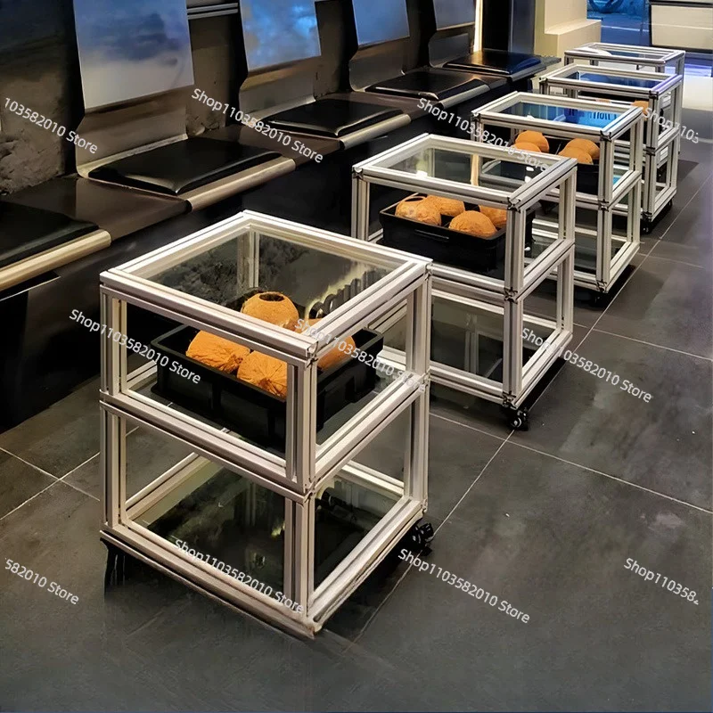 Display cases, display cases, small floor-to-ceiling model shelves, jewelry store floor-to-ceiling display shelves