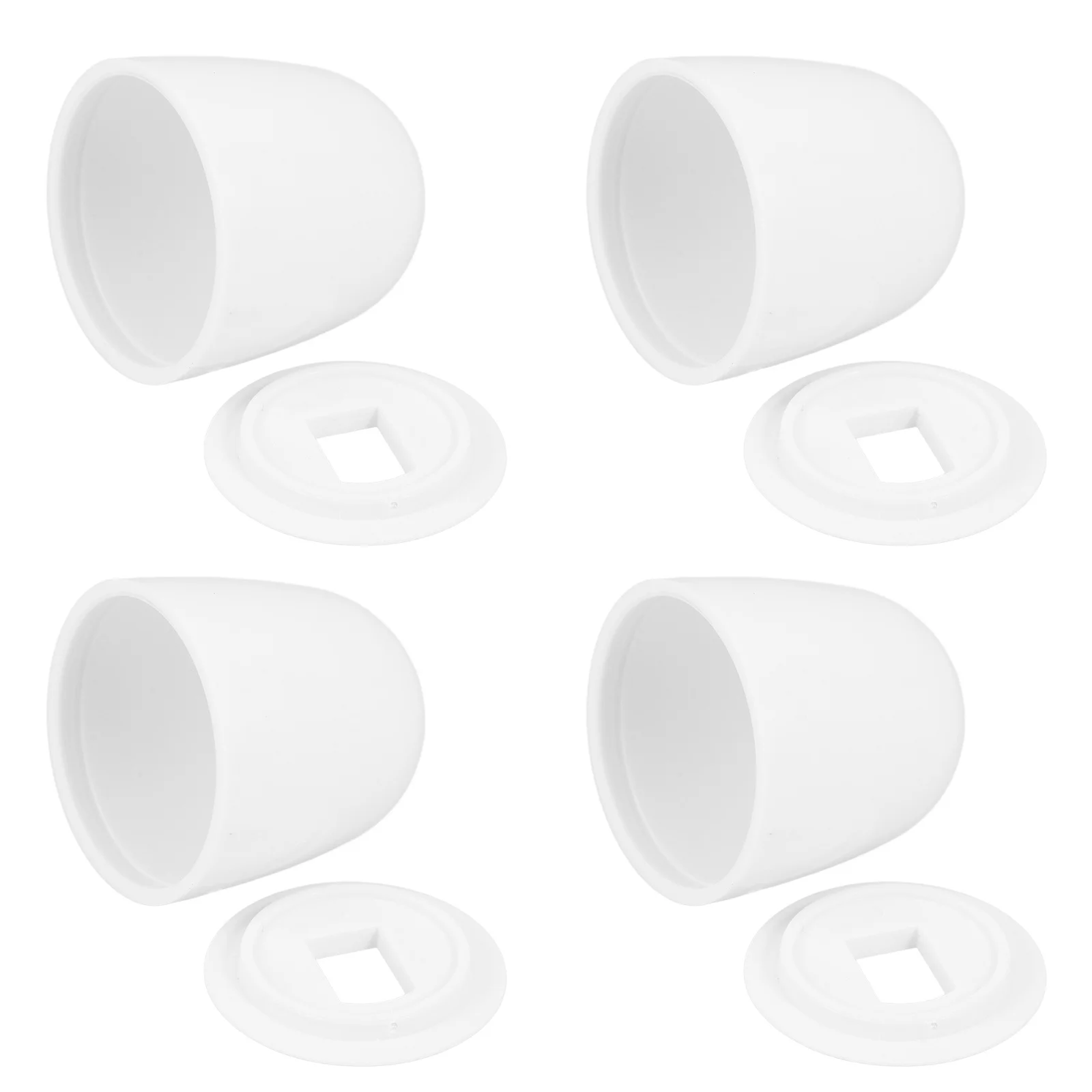 4 قطعة قبعات المرحاض يغطي مع غسالات صلابة عالية أسلوب بسيط مناسبة معظم المراحيض سهلة التركيب قبعات المرحاض الترباس