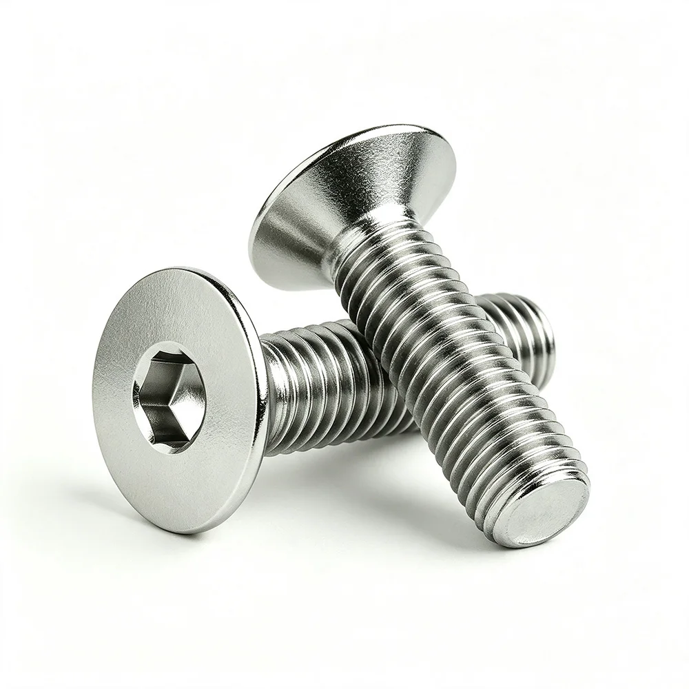 DIN7991 Countersunk Head Hex Socket Screws M2 M2.5 M4 M5 M6 M3 Screw 304 Stainless Steel Flat Allen Bolt Screws Lenght 6-30mm
