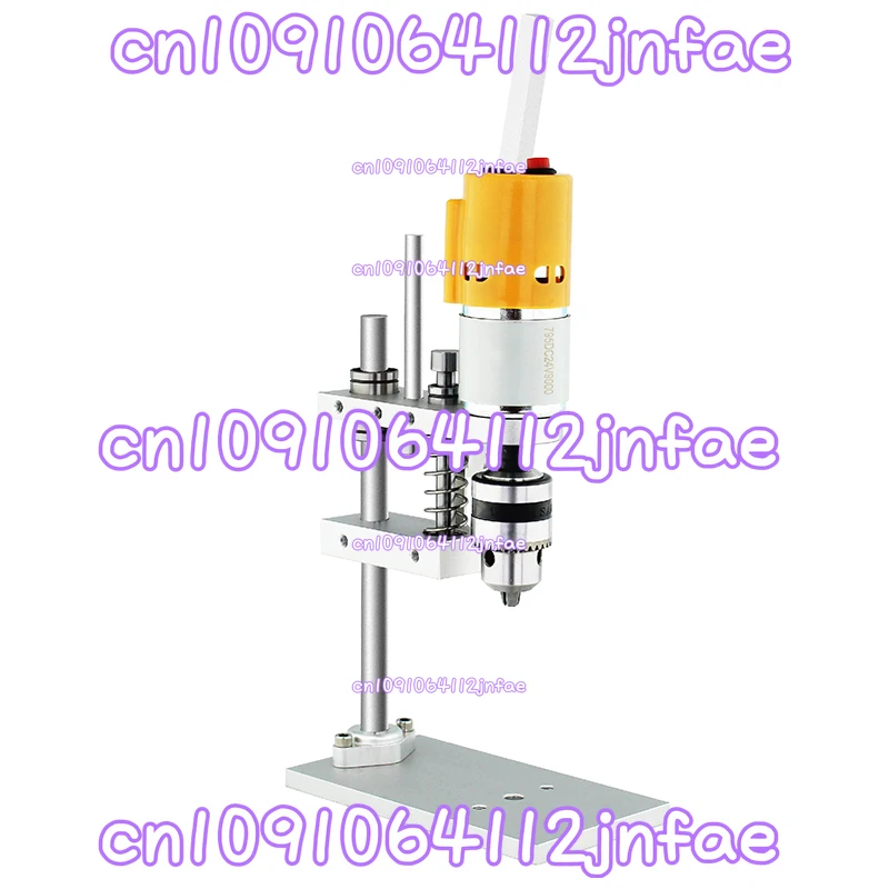

DIY Small Mini Bench Drill Desktop Drilling Machine DC Chuck High Precision High Speed Desktop Switch Silent Drilling Machine
