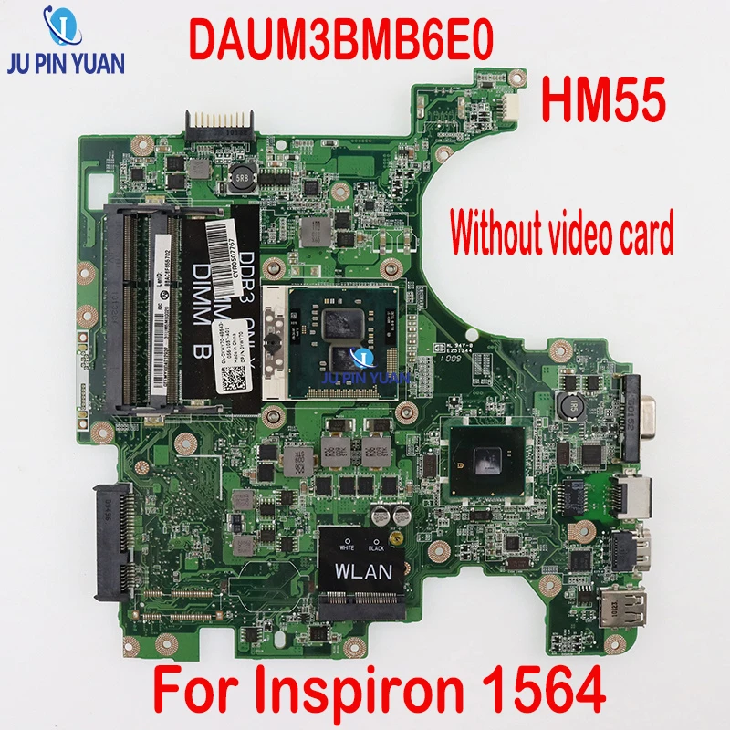 

DAUM3BMB6E0 For DELL Inspiron 1564 1764 Laptop Mainboard CN-0F4G6H CN-0YWY70 HM55 Notebook Motherboard Full Tested