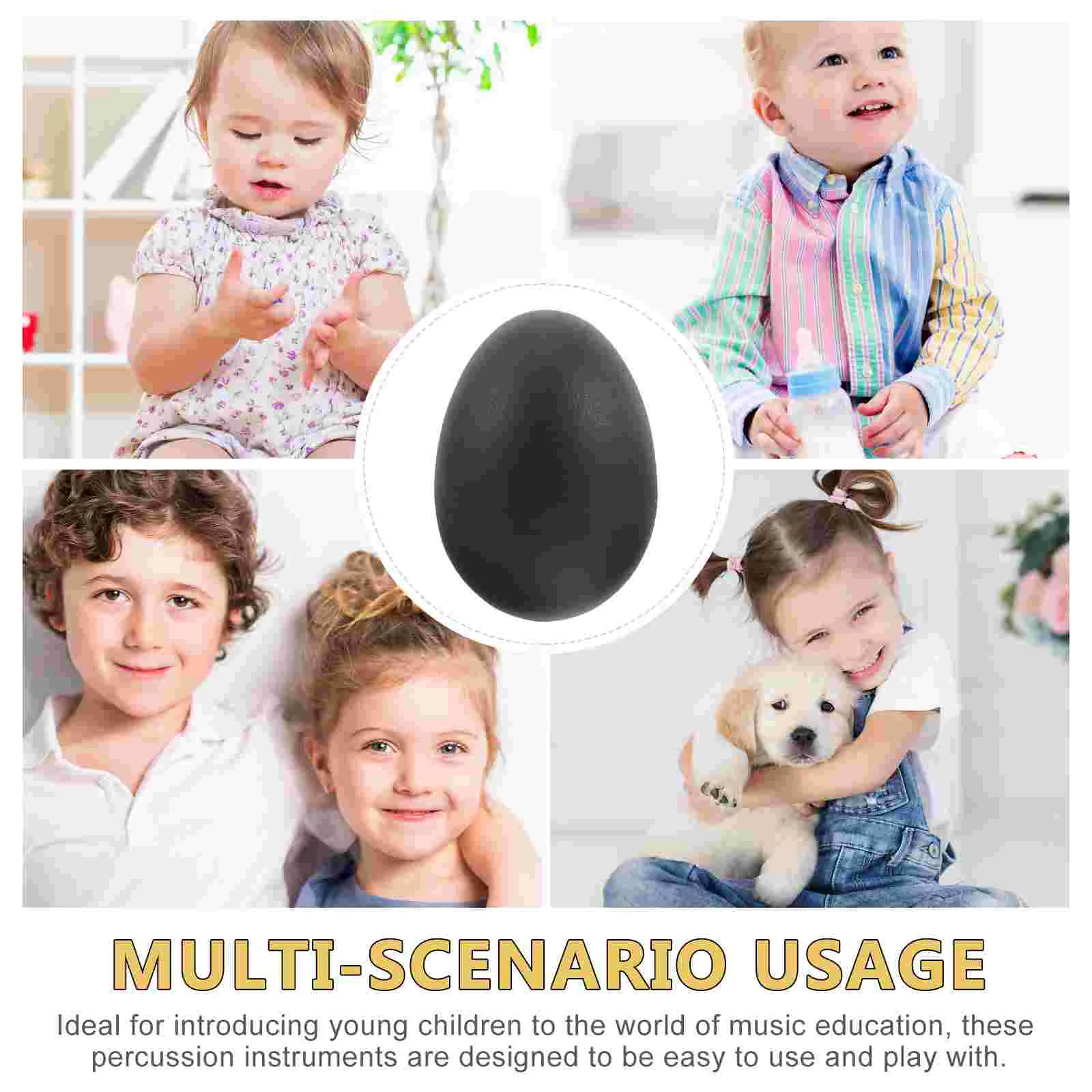 10 Pcs Maracas Egg Shakers Musical Eggs Toy Kids Percussion Instruments Hand Teaching Aids Crank